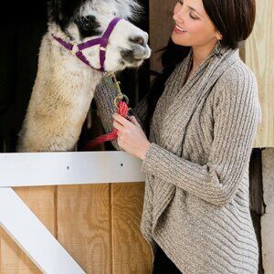 Simply Natural Designs NWT Alpaca Round Shawl Sweater